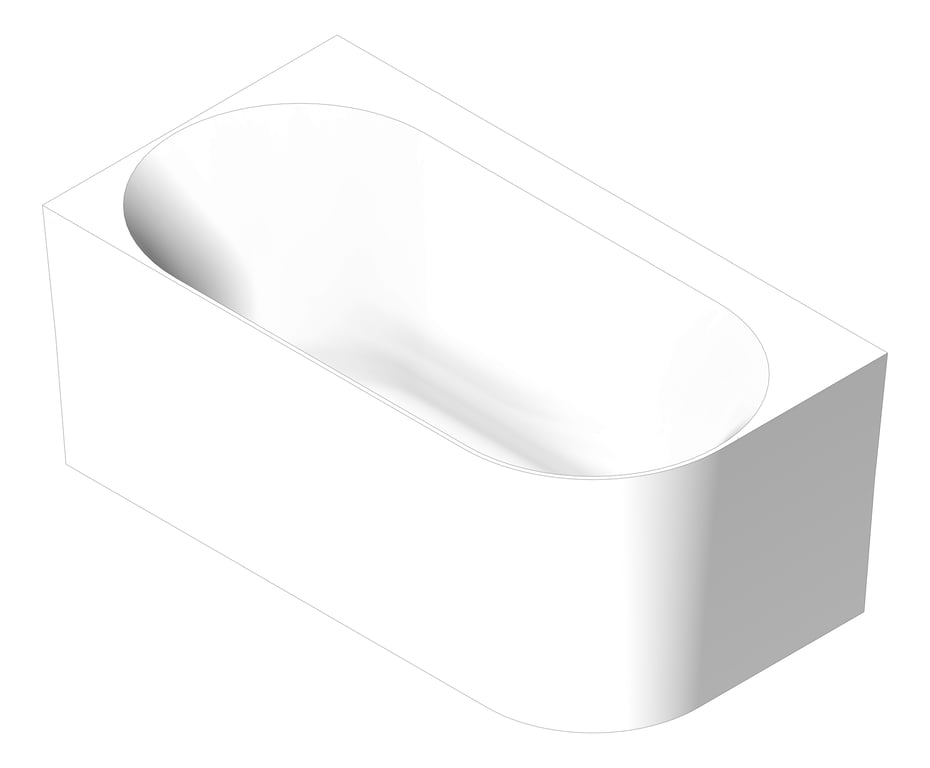 Bath Corner Fienza Chloe 1400 Right